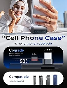 LISEN Mini Portable Charger 7000mAh Power Bank for iPhone 17 Pro Max Air 16 15, 22.5W PD Fast Charging Power Bank, Small Portable Charger USB C Samsung Google Pixel 9 iPad Pro/Air AirPods, Dark Grey