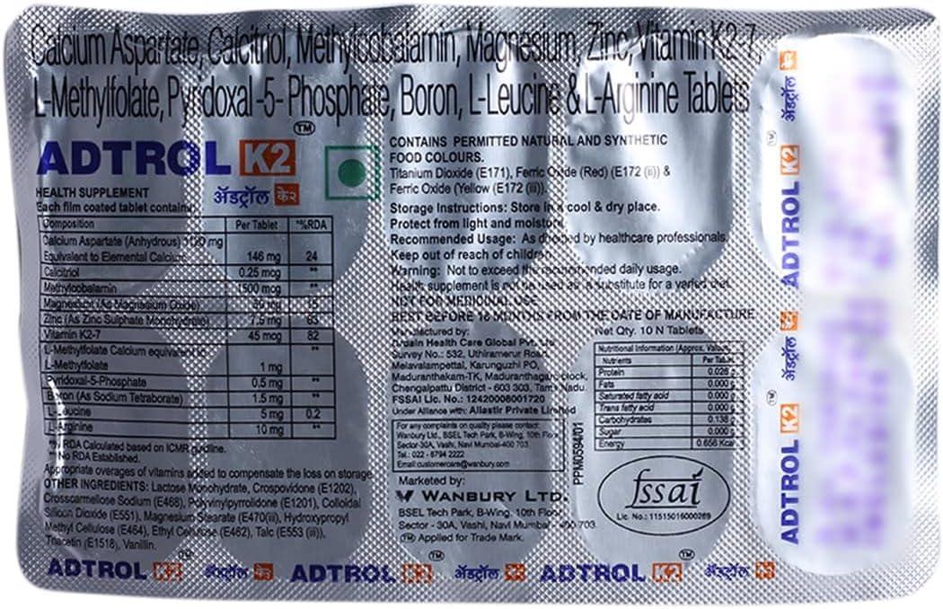 ADTROL K2 - Strip of 10 Tablets