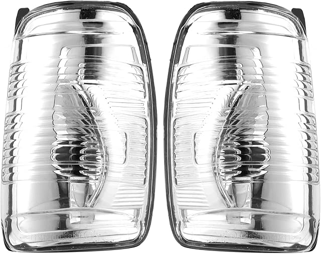 BIAREN Transit Mk8 Wing Mirror Indicator Lamp Lens Set Clear Left and Right Pair 2014-2019 BK3113B382AB BK3113B381AB 1847387 1847389