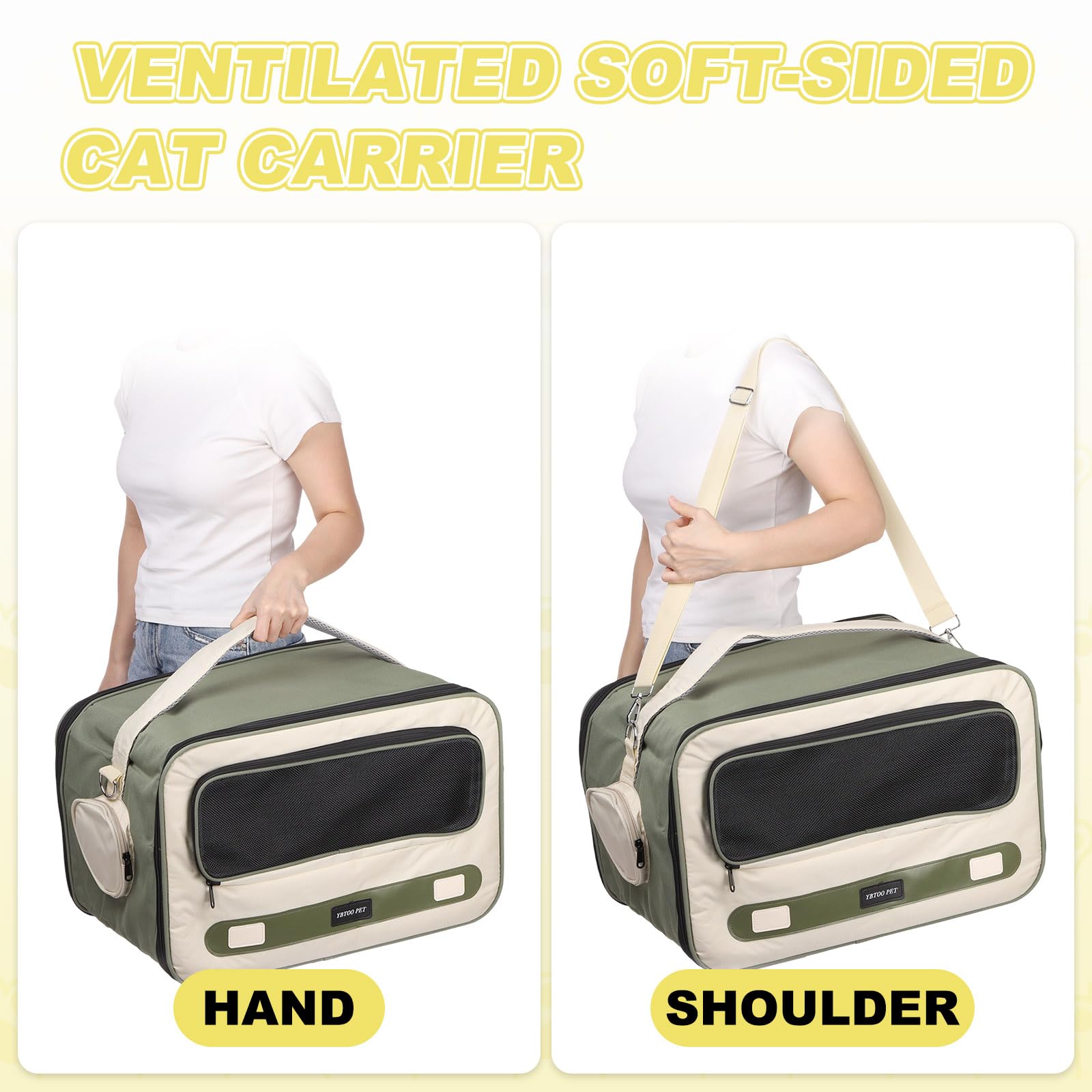 QUARKZMAN Transportín para Gatos para Mascotas, Correa Ajustable para El Hombro, Bolsa Transportadora para Perros Y Gatos Transpirable hasta 14.3 Lbs (Púrpura),