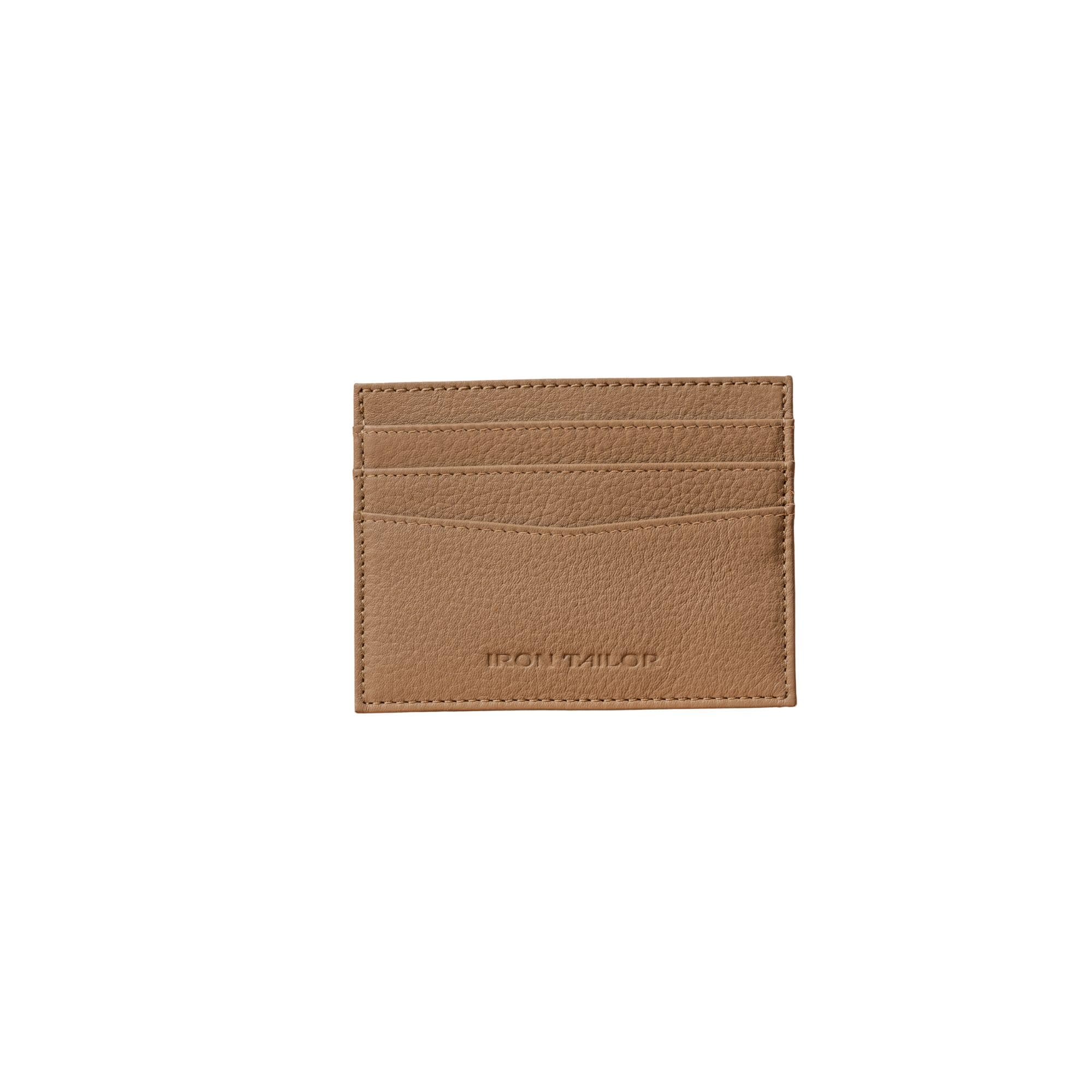 Genuine Leather Sleek Card Holder for Men & Women | RFID Blocking Slim Wallet | Front Pocket Credit Card Holder | Minimalist Card Case with Multiple Card Slots (Beige)-image-8