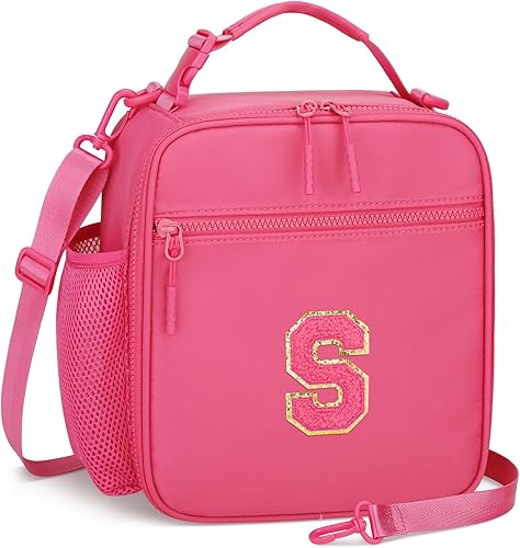 Miniatura 39 de Lonchera inicial aislada para niñas y niños, regalo para el regreso a clases, bolsa de almuerzo reutilizable a prueba de fugas con correa ajustable