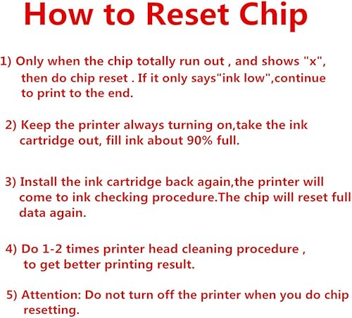 Miniatura 5 de F-INK Cartucho de tinta recargable vacío de repuesto para Brother LC103 LC105, funciona con MFC-J4510DW J450DW J285DW J470DW J475DW J650DW J870DW
