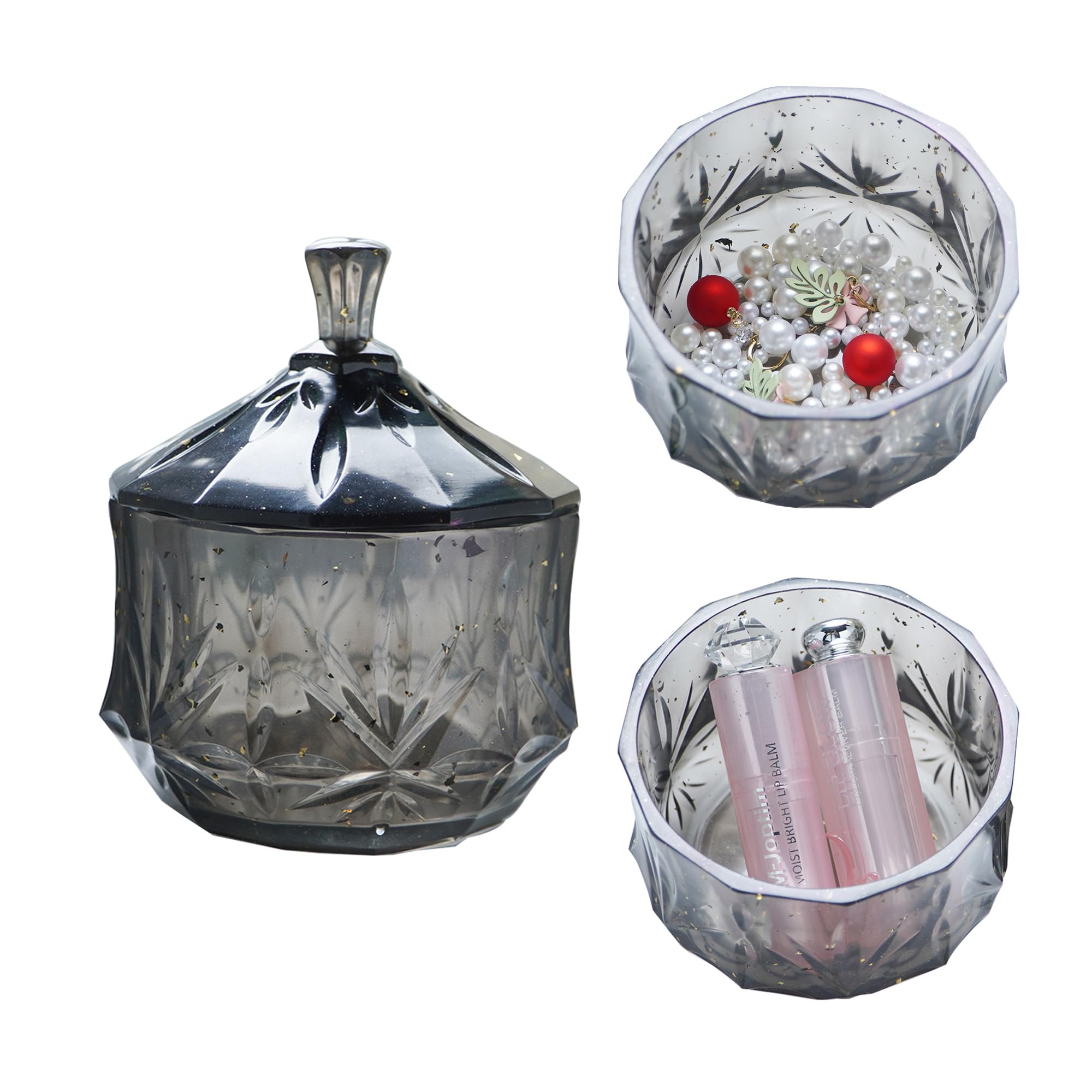 SikybySikyby Makeup Organizer Small Jewelry Storage Earring Box Necklaces Holder Bracelets Case Gift For Girl