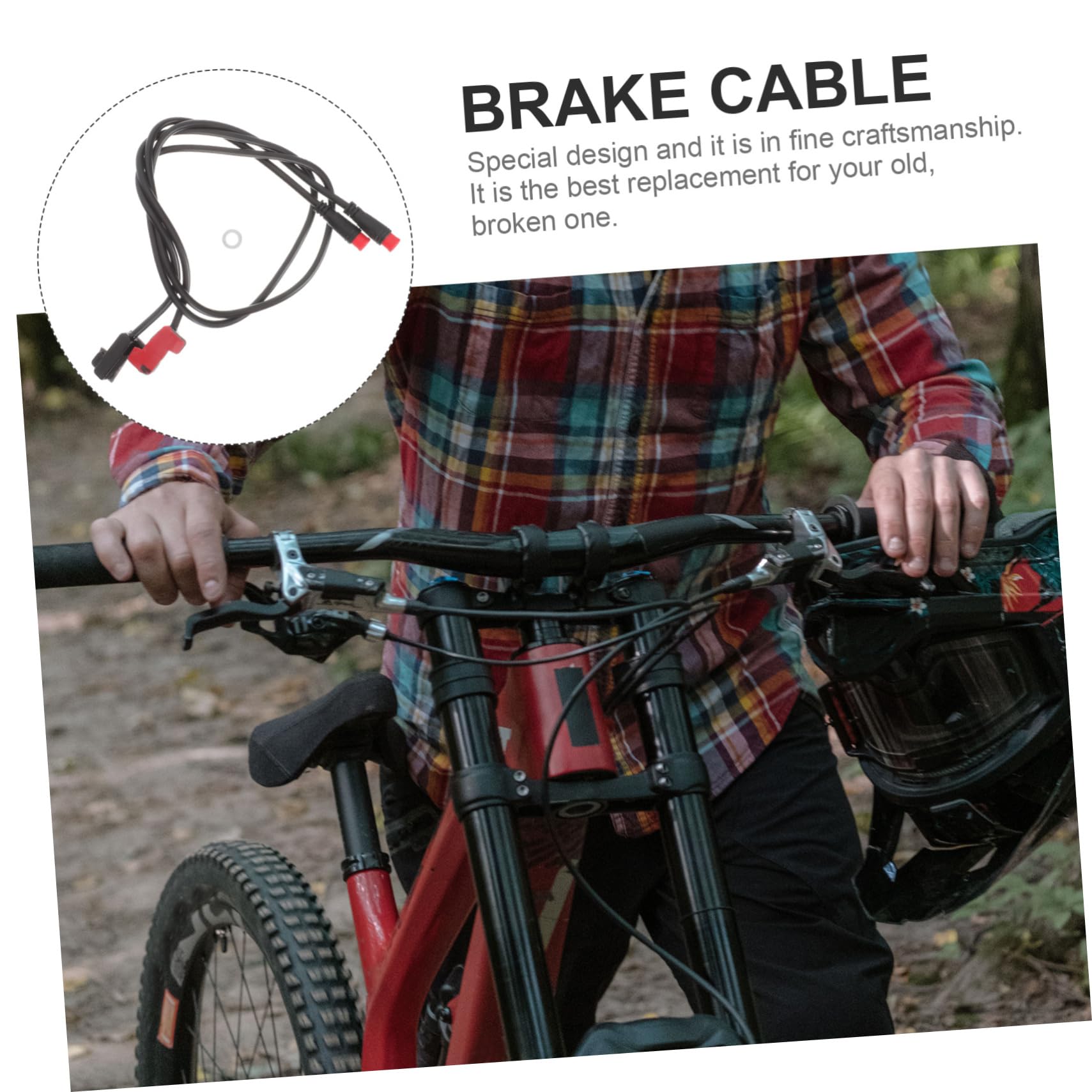 ibasenice Cable De Sensor De Freno para Bicicleta Eléctrica Cable para Bicicleta Eléctrica Kit De Cable De Freno De Bicicleta Herramienta De Corte Eléctrica Plástico