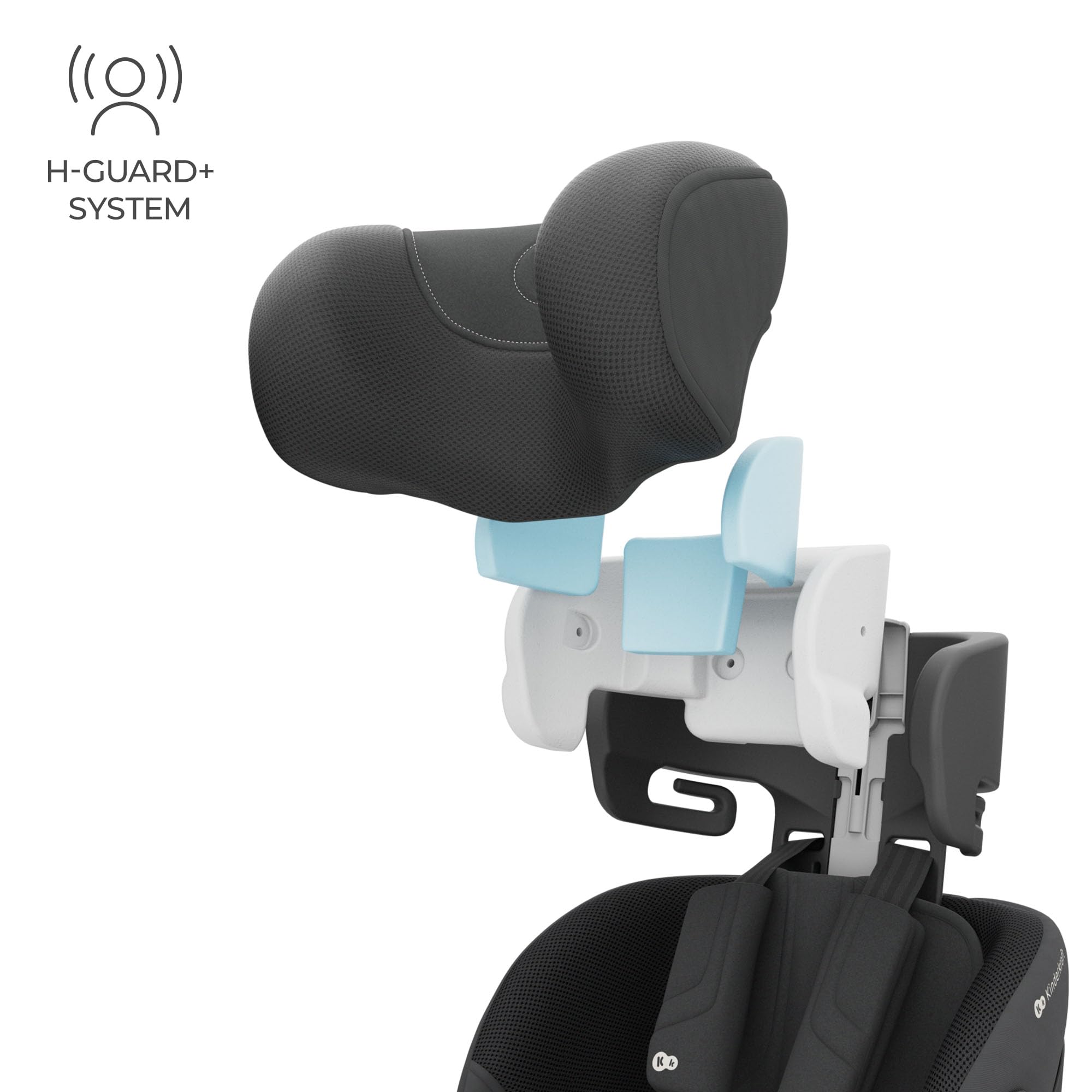 Kinderkraft I-GROW 2 PRO Seggiolino auto 0-36 kg, I-SIZE 40-150 cm, Seggiolino 360 girevole, con Isofix Base, Reclinabile Posizione sdraiata, Poggiatesta regolabile, Gruppo 0 1 2 3, Nero