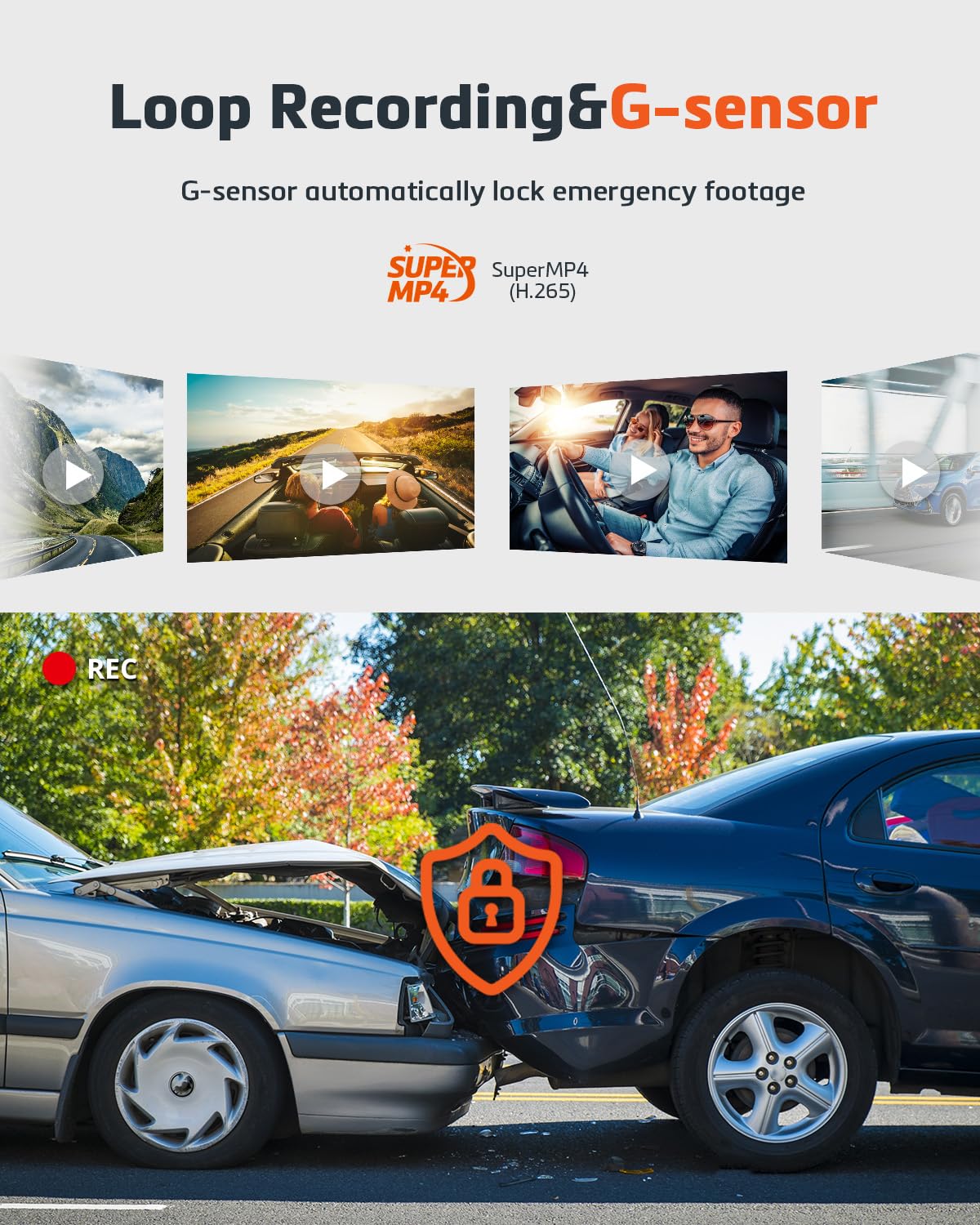 Mio MiVue R860WD Dual Dashcam Auto mit 2.5K HDR-Aufnahmen & STARVIS2 CMOS Sensor für scharfe Bilder Tag & Nacht I Echtzeit-Backup des Dash Cam Spiegels Dank Highspeed WLAN I GPS Auto Kamera