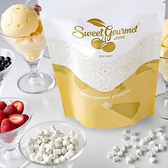SweetGourmet Vanilla Dehydrated Marshmallow Bits, Charms Cereal Marshmallows 1.5 Pound