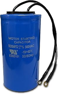 AceCrew 500uF mfd Start Capacitor 300 vac Blue Round 50/60hz