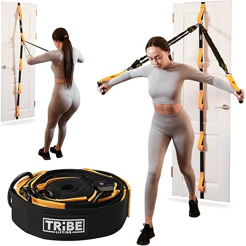 Tube Resistance Bands for Working Out Men and Women - Exercise Bands Resistance Bands Set, Handles, Ankle Straps, Foot Straps and Door Anchor, Tube Workout Bands