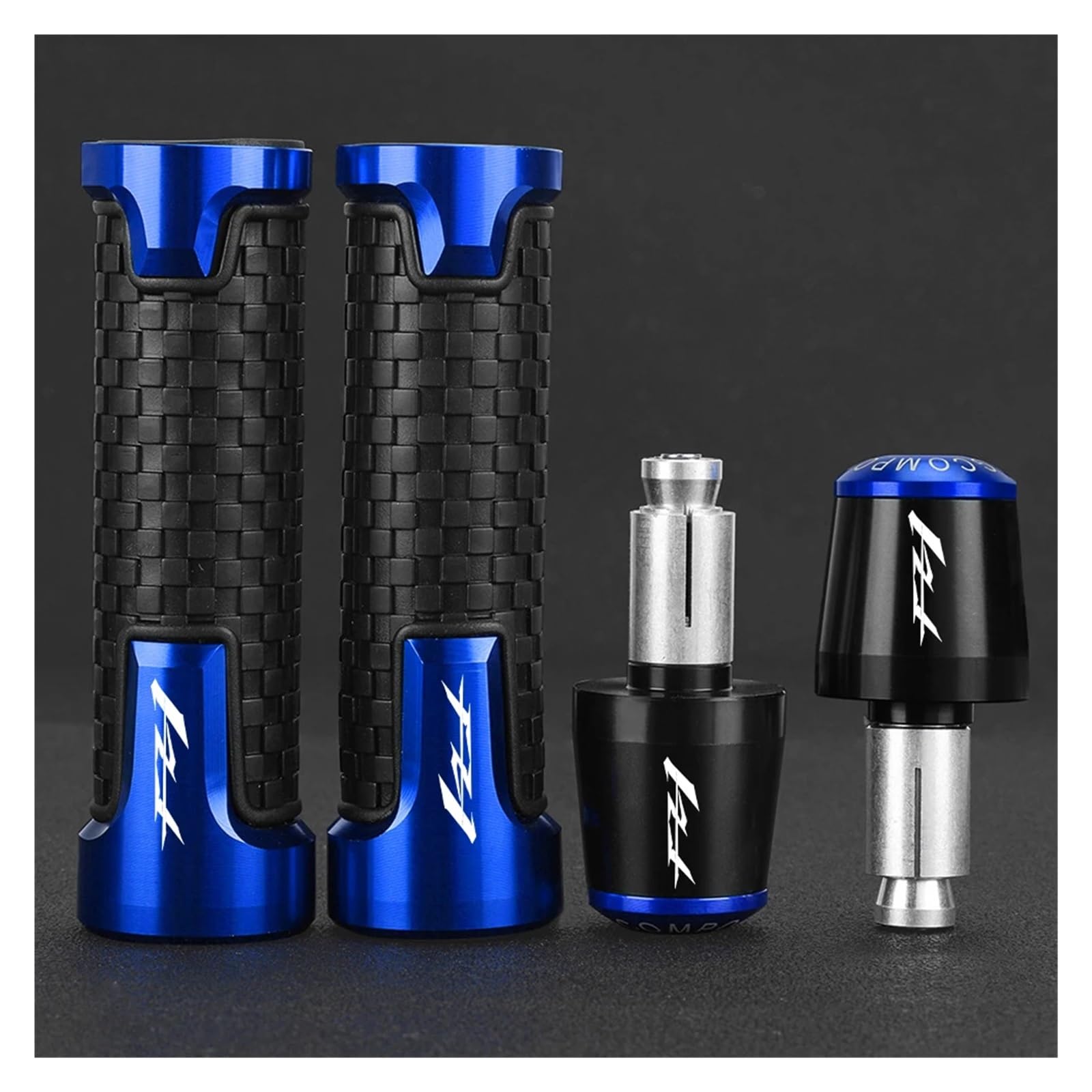 Gummigriffe für Motorräder Für FZ1, FZ1N, FZ1S (2006–2023), 7/8'' (22 Mm) Motorrad-Lenkergriffe, Endkappen