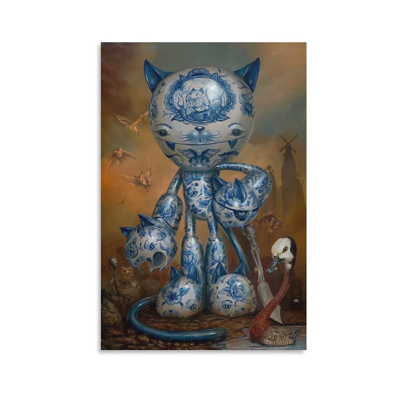 GUOPENGFEI Greg Simkins Fantasy Artwork 4 Art Poster Canvas Painting Decor Wall Print Photo Gifts Home Modern Decorative Posters Framed/Unframed 12x18inch(30x45cm)