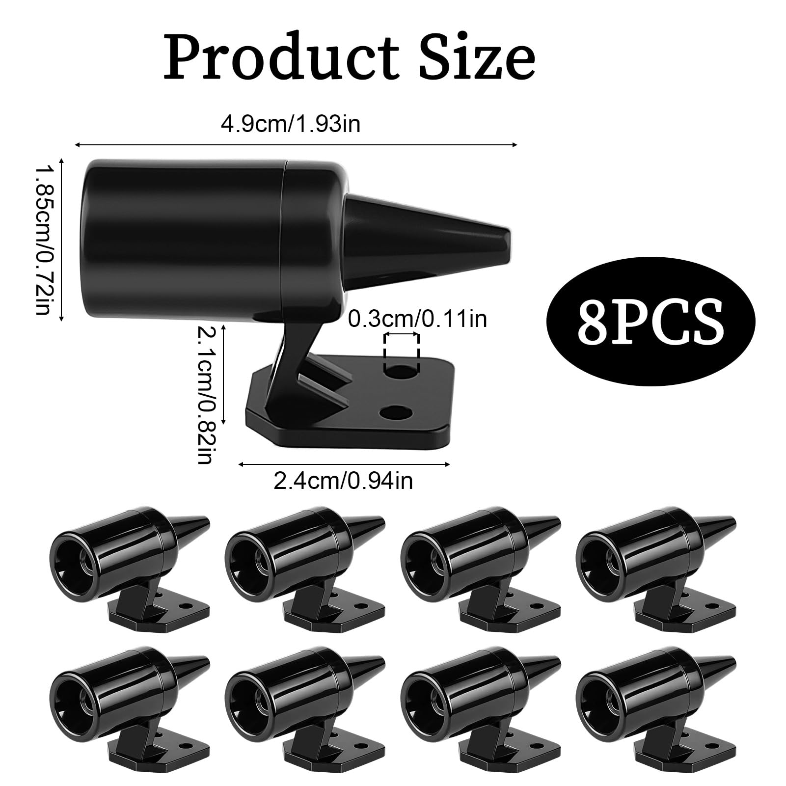 8PCS Ahuyentador de Jabalies, Silbato Ahuyentador de Animales para Coche, Alarma Ultrasónico de Advertencia para Animales para Coches y Motos, Dispositivo Anti Animales Coche de Jabalíes, Ciervos — view 6