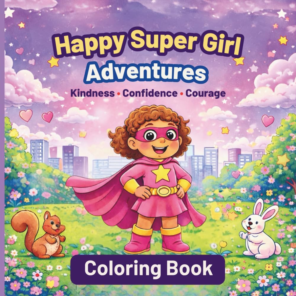 Happy Super Girl Adventures: Kindness, Confidence, Courage