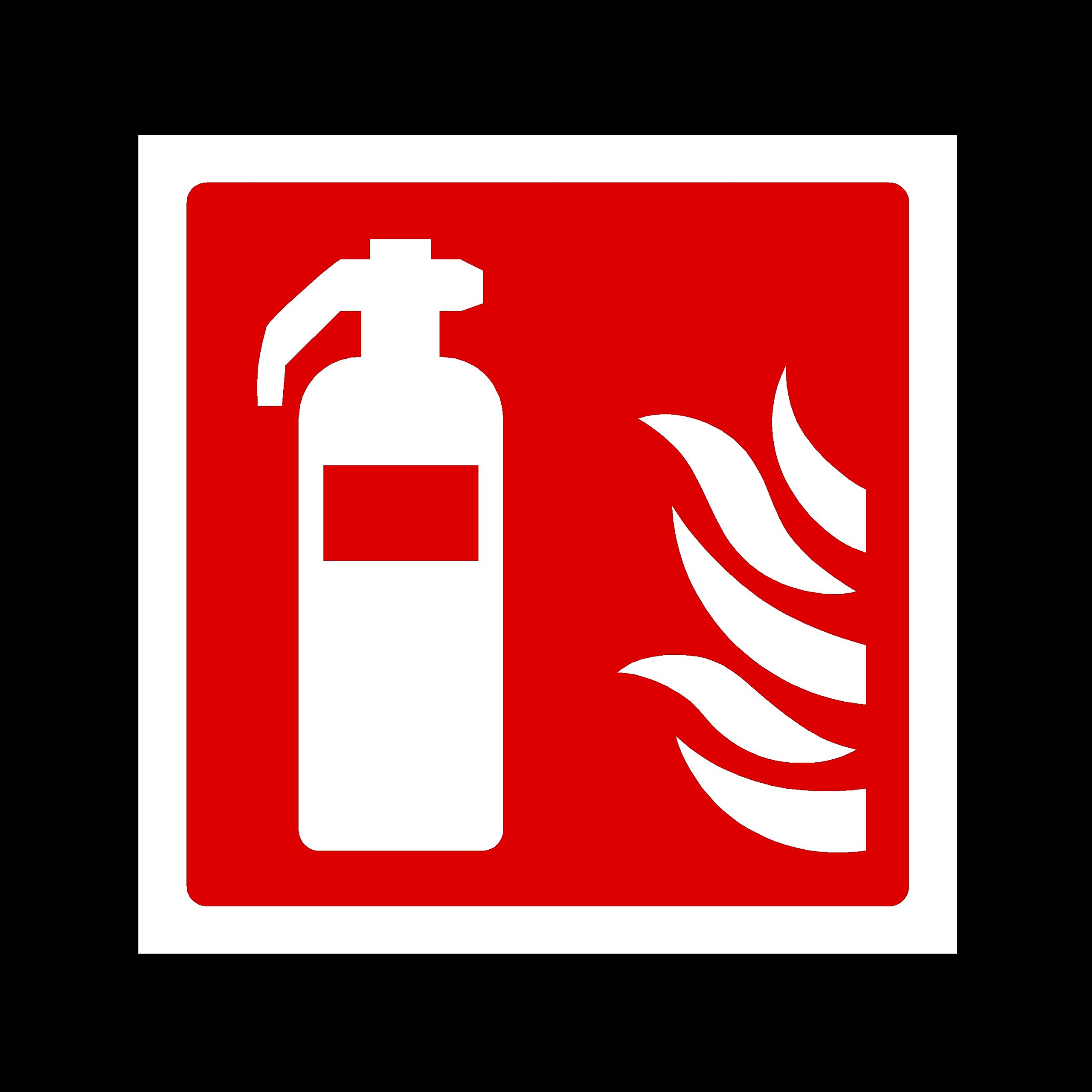 Fire Extinguisher Symbol Plastic Sign - Fire/Emergency/Exit/Alarm/Push/Extinguisher/Assembly (FE20)