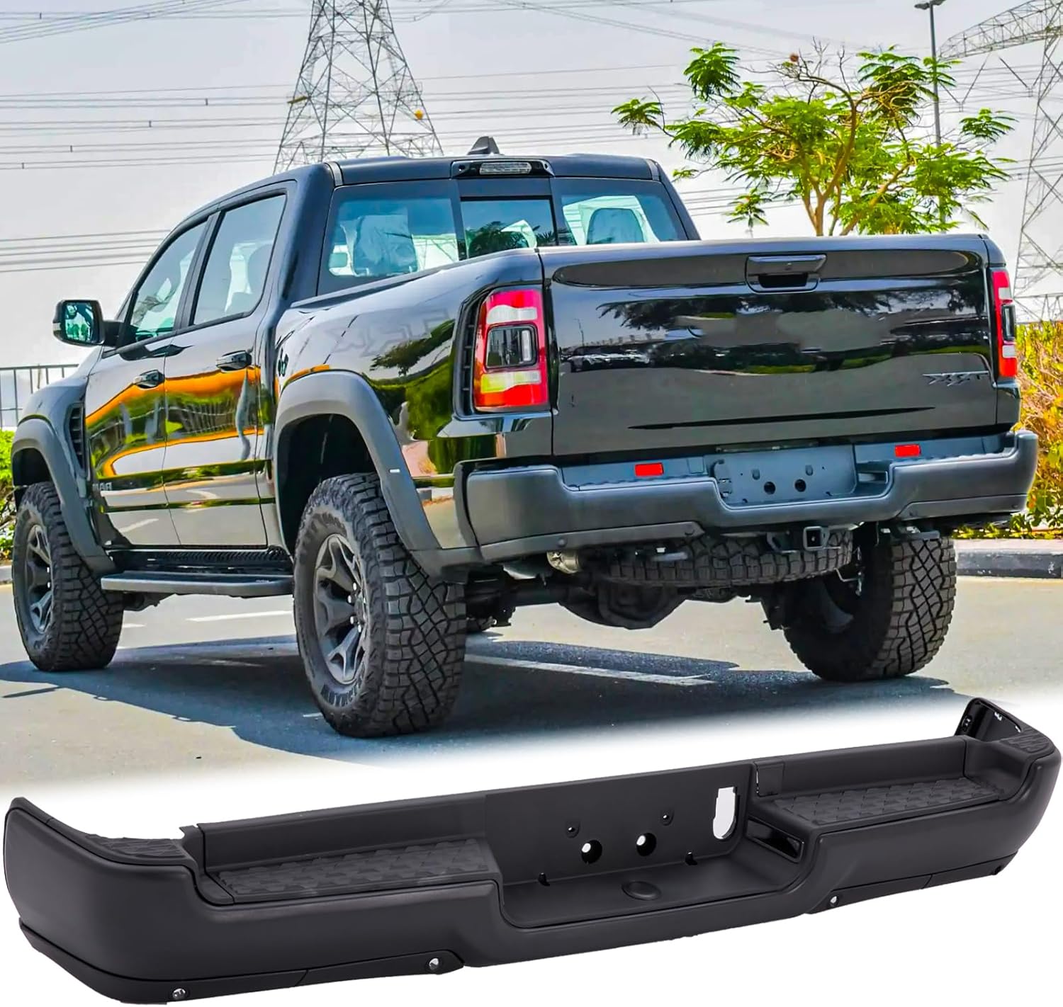 Parachoques Trasero De Acero Para Camioneta Ford Ranger T6 T7 T8 - Buy