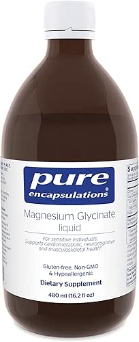 Pure Encapsulations Magnesium Glycinate Liquid - Supports Bone Health &