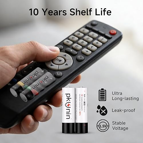 Miniatura 2 de PKUNIN Pilas AA de 1.5 V alcalinas doble A, paquete de 12 pilas alcalinas LR6 de larga duración AA para dispositivos domésticos y de oficina, 10