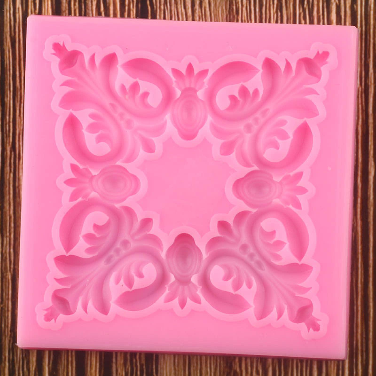 Stampi da forno in silicone 3D fiore pizzo stampi da forno in silicone scorrimento stampo fondente strumenti per decorare torte caramelle cioccolato stampi 4 pezzi