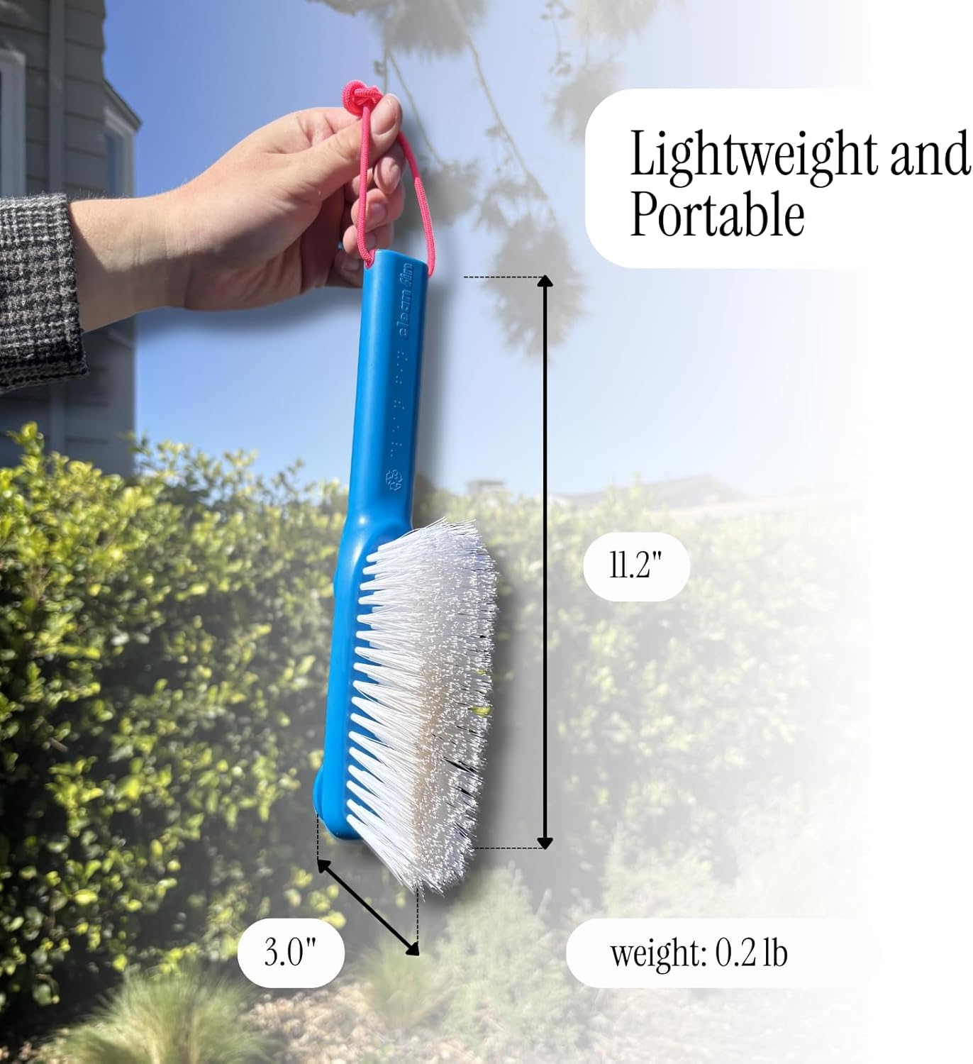 LISS The Clean Fin, Surfboard Fin Removal and Installation Tool, Sand Brush Remover for Beach, Bristle Brush with Leash String Included, Wax Remover & Scraper, Bottle Opener, Beach Accessorie (Red)