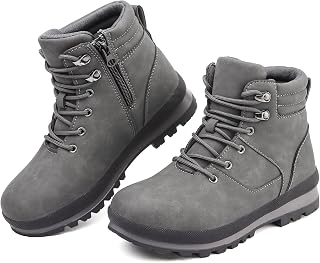 Wanderstiefel für Damen, Stiefeletten, Wanderstiefel, wasserdicht, wadenhoch, Schnürung, Reißverschluss, leicht, rutschfest, Outdoor-Trekkingstiefel, Arbeitsstiefel für Damen