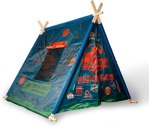 Jurassic World Toldo para tienda de campaña de tipis para interiores y campamentos
