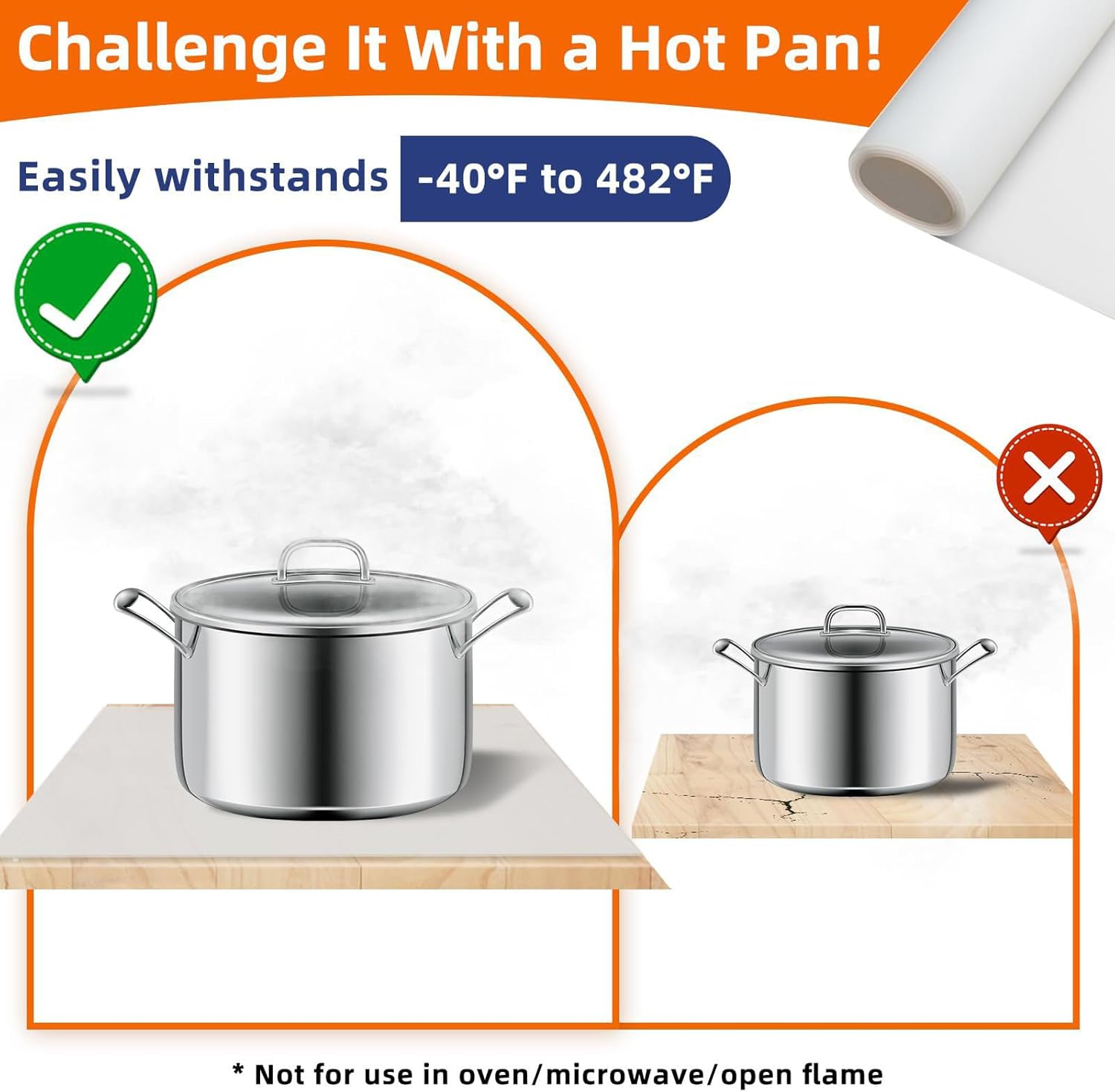 Silicone Mat, 78.7'x 15.7', Extra Large, Grey, Heat Resistant, Cuttable, Kitchen Counter Mat