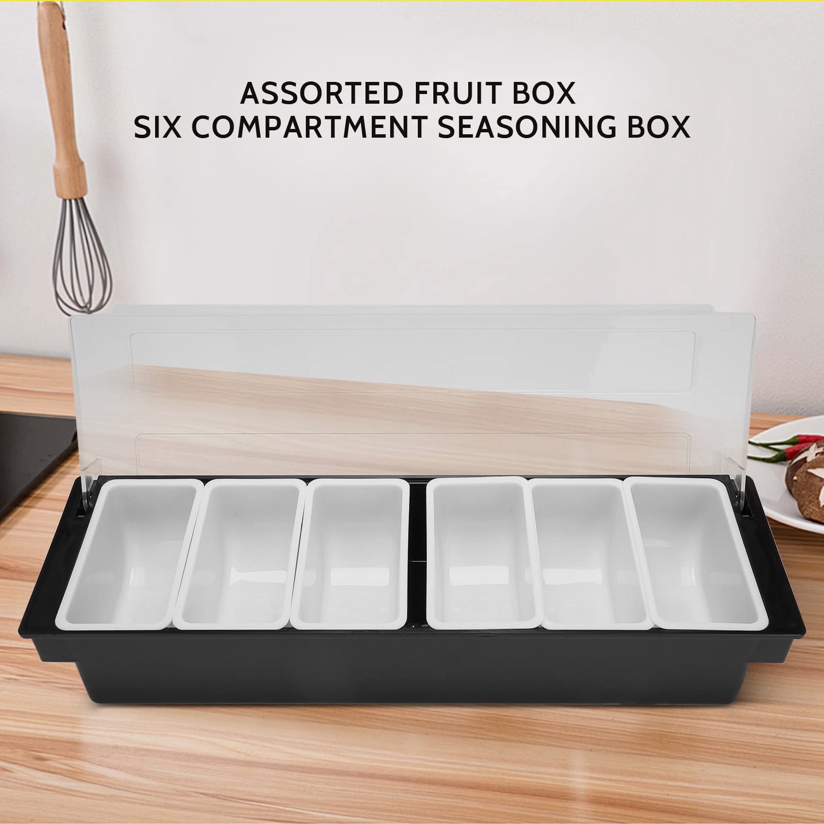 Contenitore Per Condimenti Raffreddato Con Ghiaccio Vassoio Per Guarnizioni Refrigerato Sei Griglie~p142243512