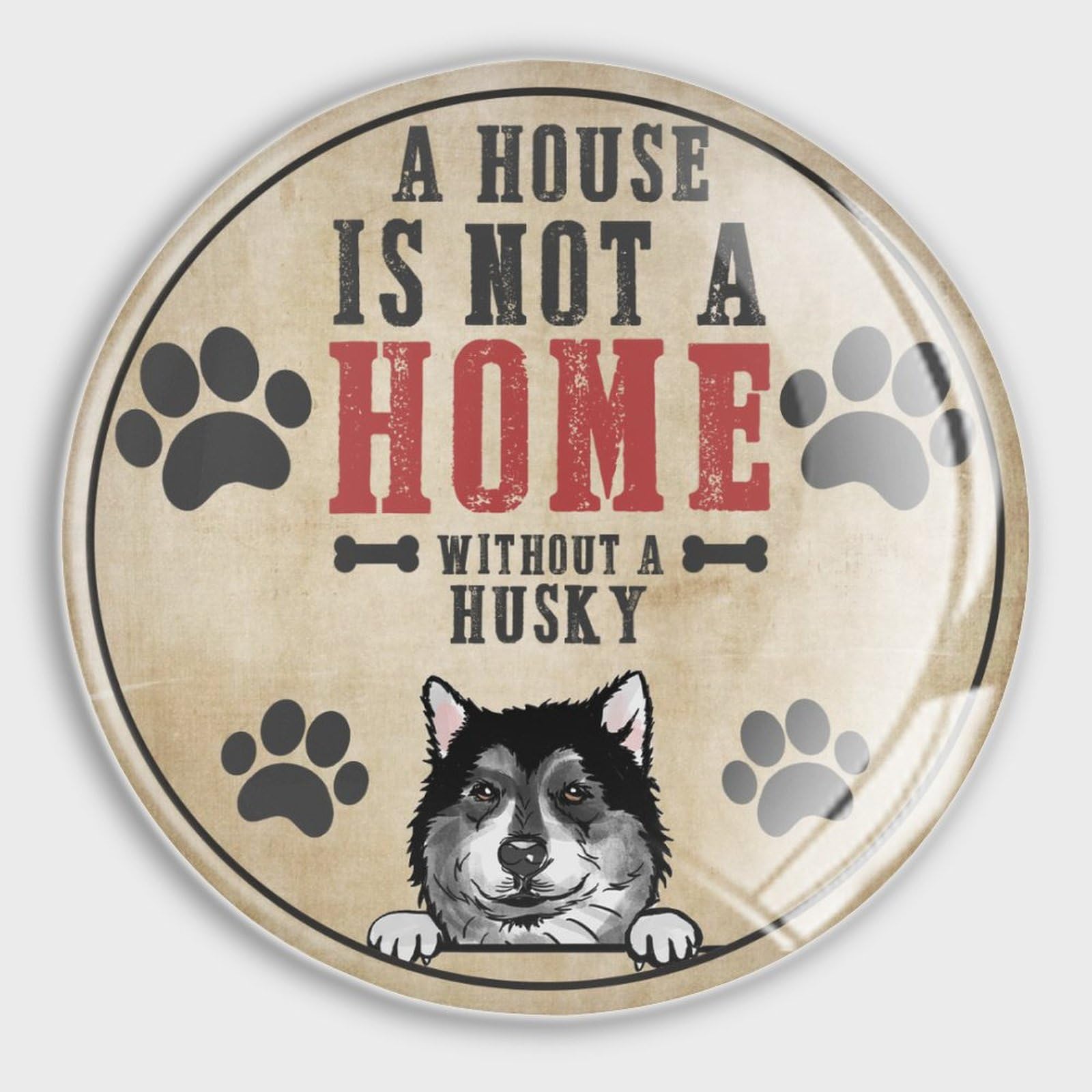 Imanes de cristal de husky que transforman tu nevera en un hogar