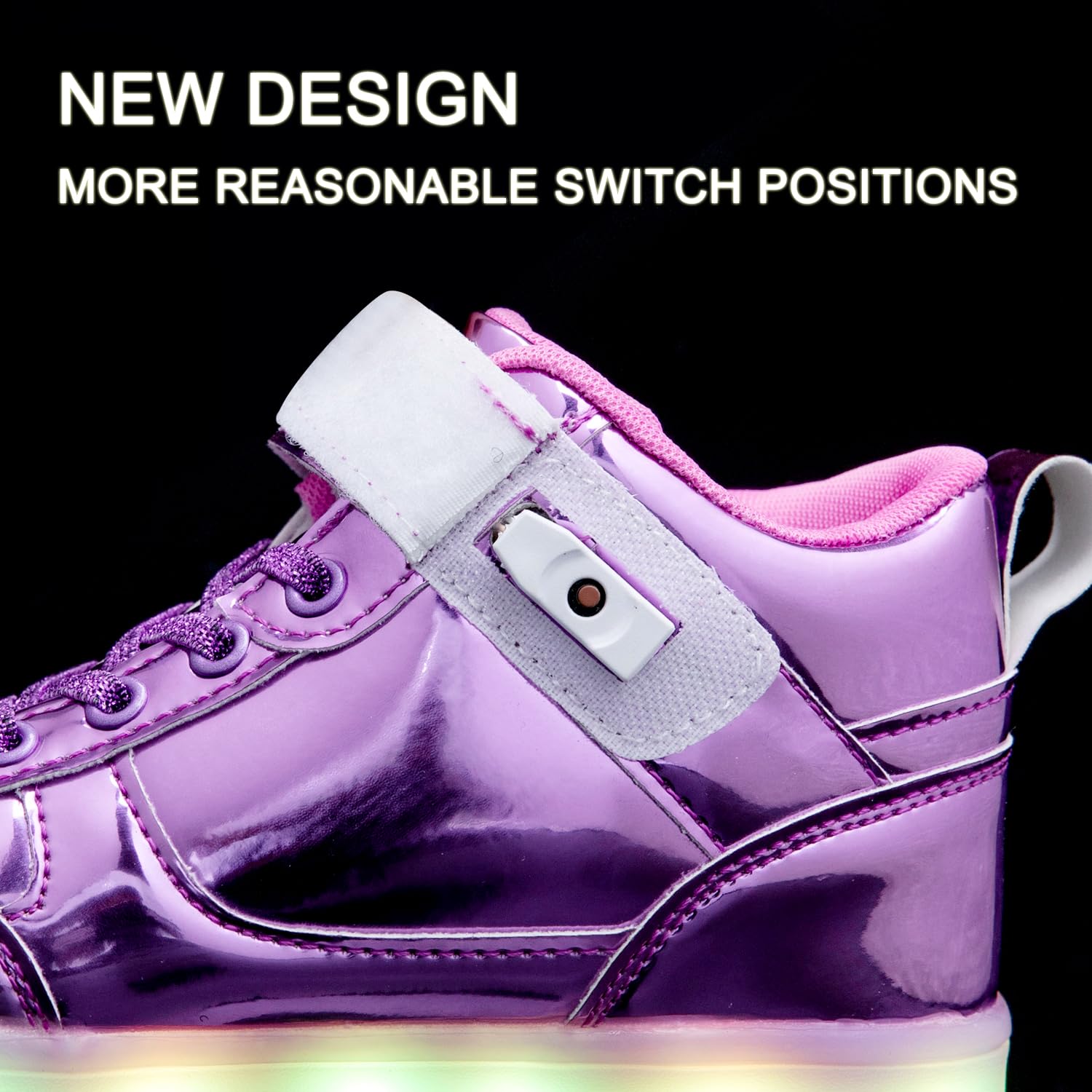 Kids Light up Shoes LED Sneakers USB Charging Flashing Trainers for Boys Girls High Top Sneakers