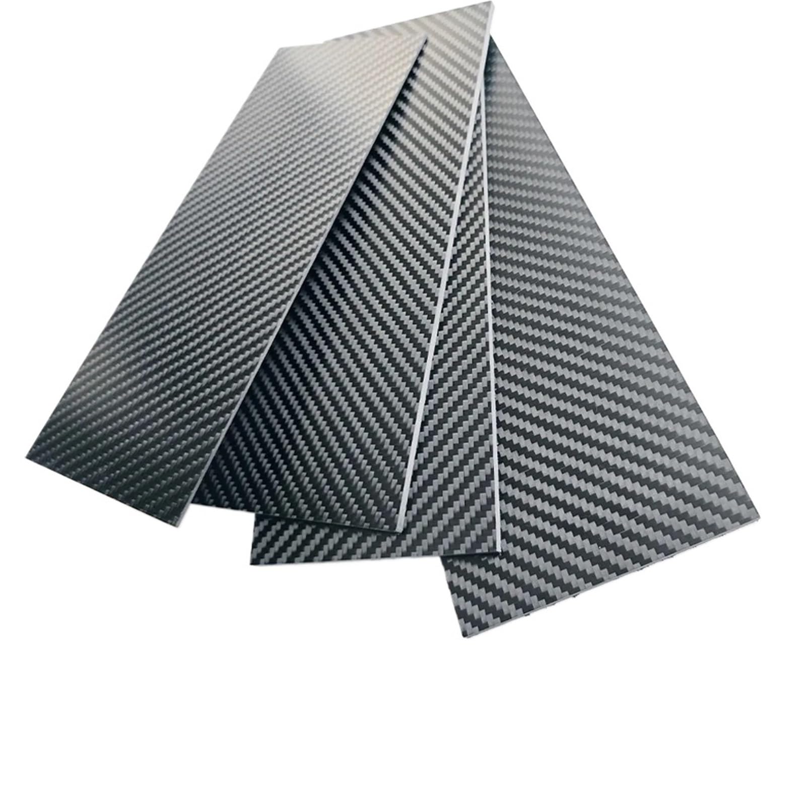 Arkusz z włókna węglowego, Arkusz włókna węglowego 3K 100 mm x 250 Twill matowy 0,5-6, do modelarstwa i rzemiosła(3.0mm Twill Matte)