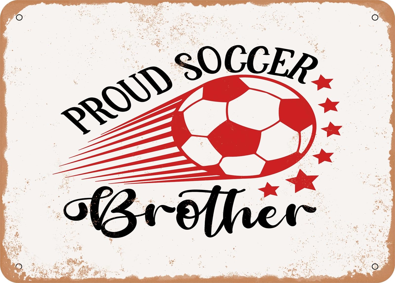 Metal Sign - Proud Soccer Brother - Vintage Look Sign home decor
