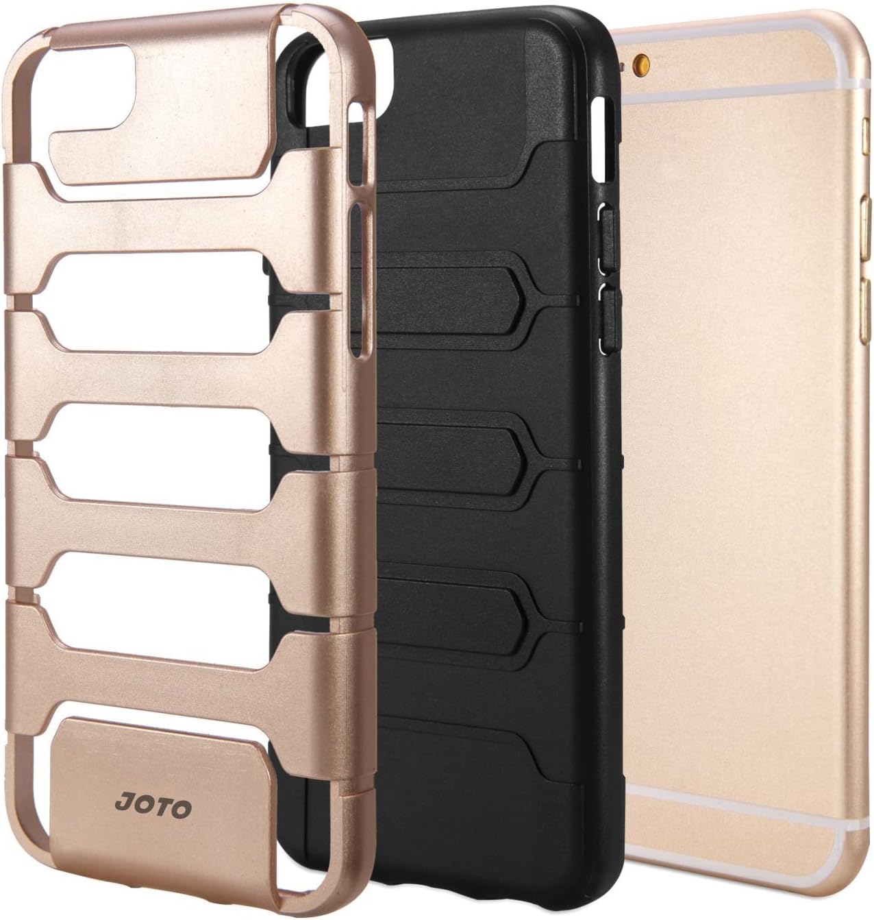 JOTO iPhone 6S Plus/iPhone 6 Plus 5.5 Case - Hybrid Armor Bumper Cover Case (Dual Layer: Flexible TPU + Hard PC) for Apple iPhone 6S Plus 5.5" / iPhone 6 Plus 5.5" (Gold)