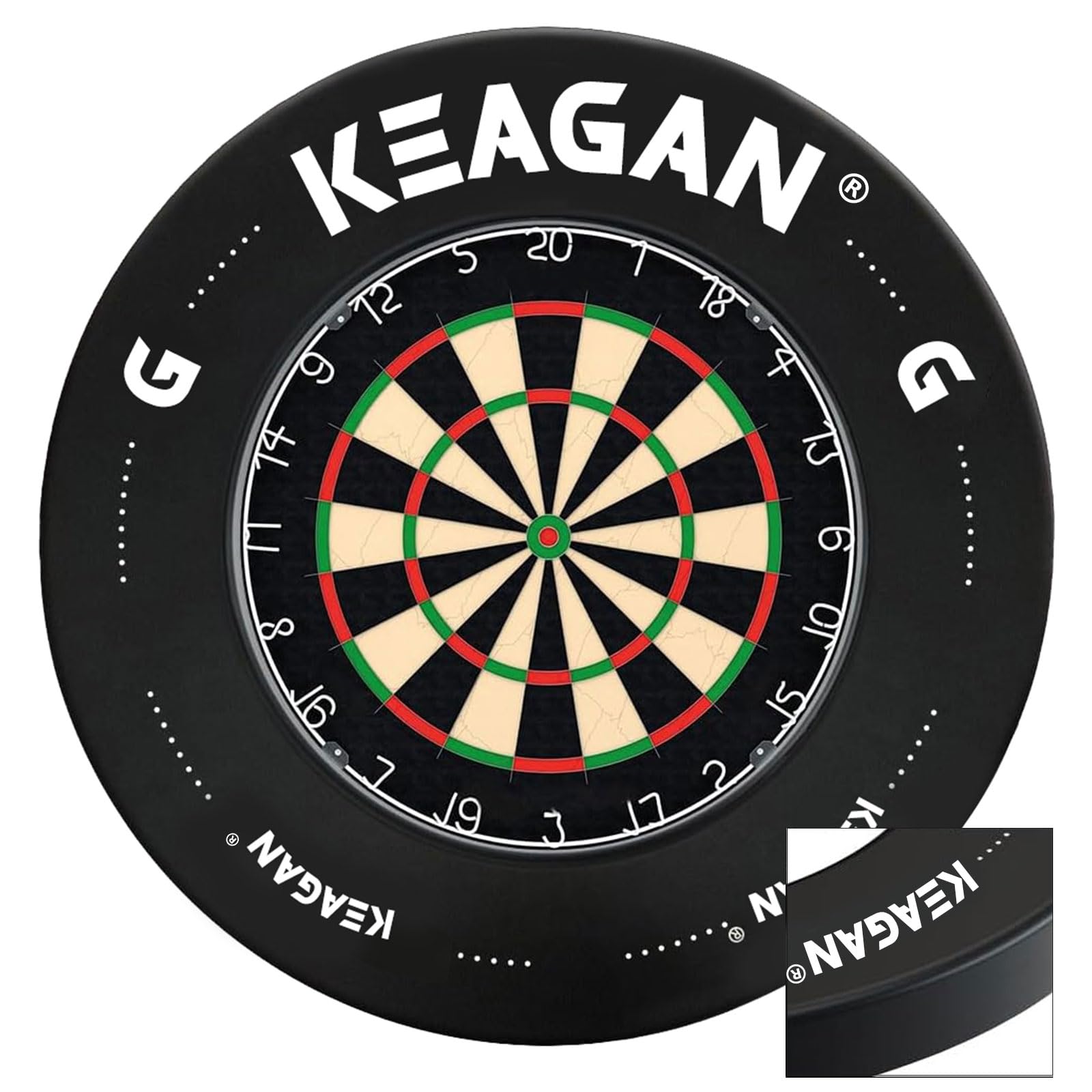 KEAGAN Dart Board Surround Ring, EVA Dart Board Wall Protector, 2.5cm Thick Dartboard Surround, Splicing Dart Board Stand for Standard Size Dartboards, Prevent Wall Damage, Darts Accessory
