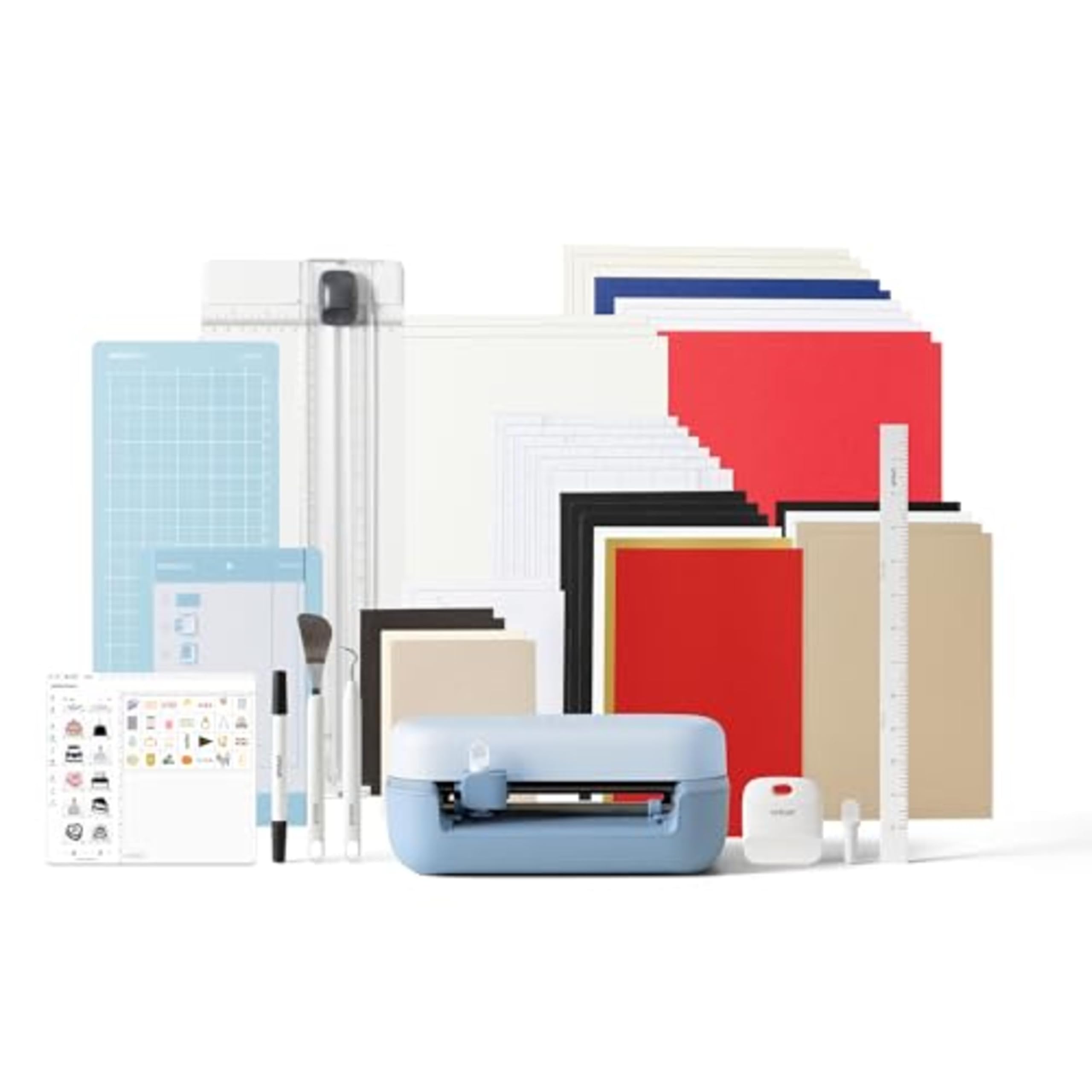 Cricut Joy™ 2 Essential Bundle + Digital Content, Blue - Ultra Compact Cutting Machine - Perfect for Making Cards, Stickers, Labels and More - Includes Accessories for 35 Projects +-image-5
