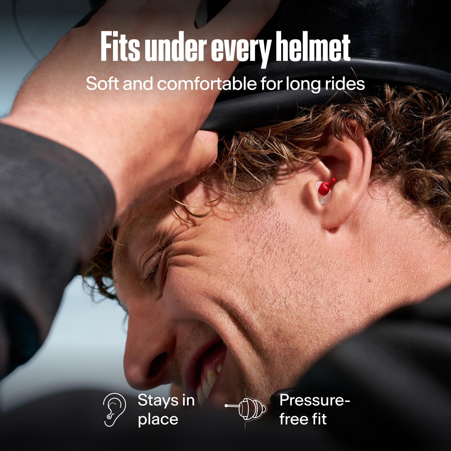 Alpine MotoSafe Sport | Motorcycle Ear Plugs for Wind Noise Reduction