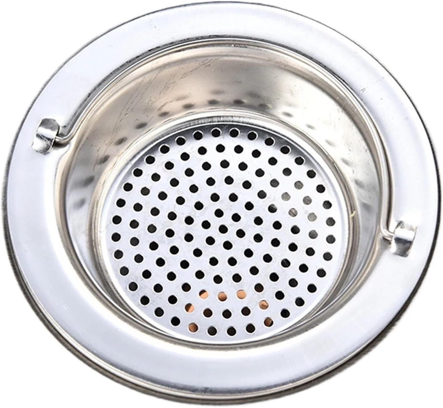 Stainless Steel Sink Filter Screen Kitchen Supplies Filter Sewer Anti-Clogging Filter Bathroom Sink Strainer Drain Hole Filter*2pcs (Color : GLW003-S)