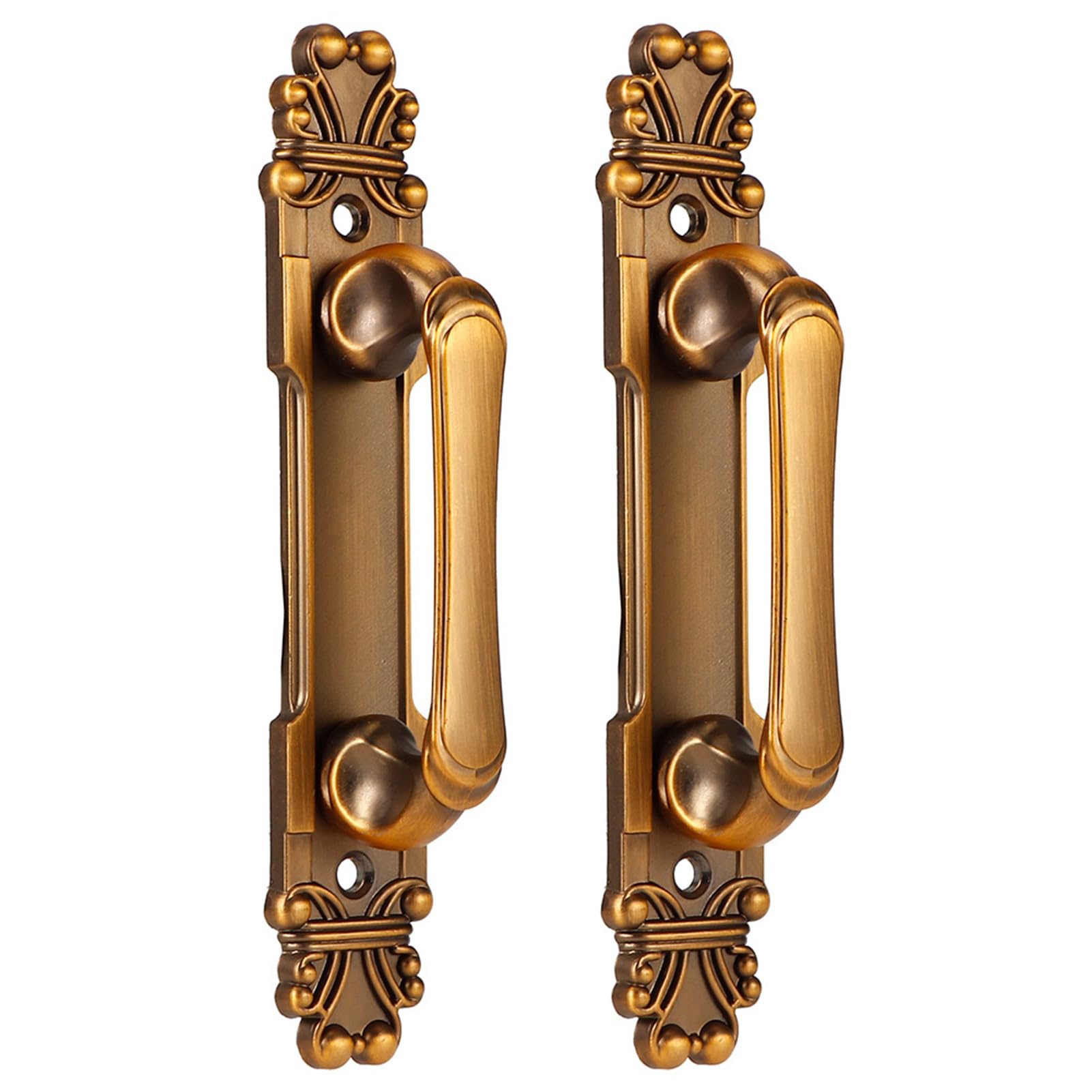 Poignée de porte européenne antique en zinc pour placard