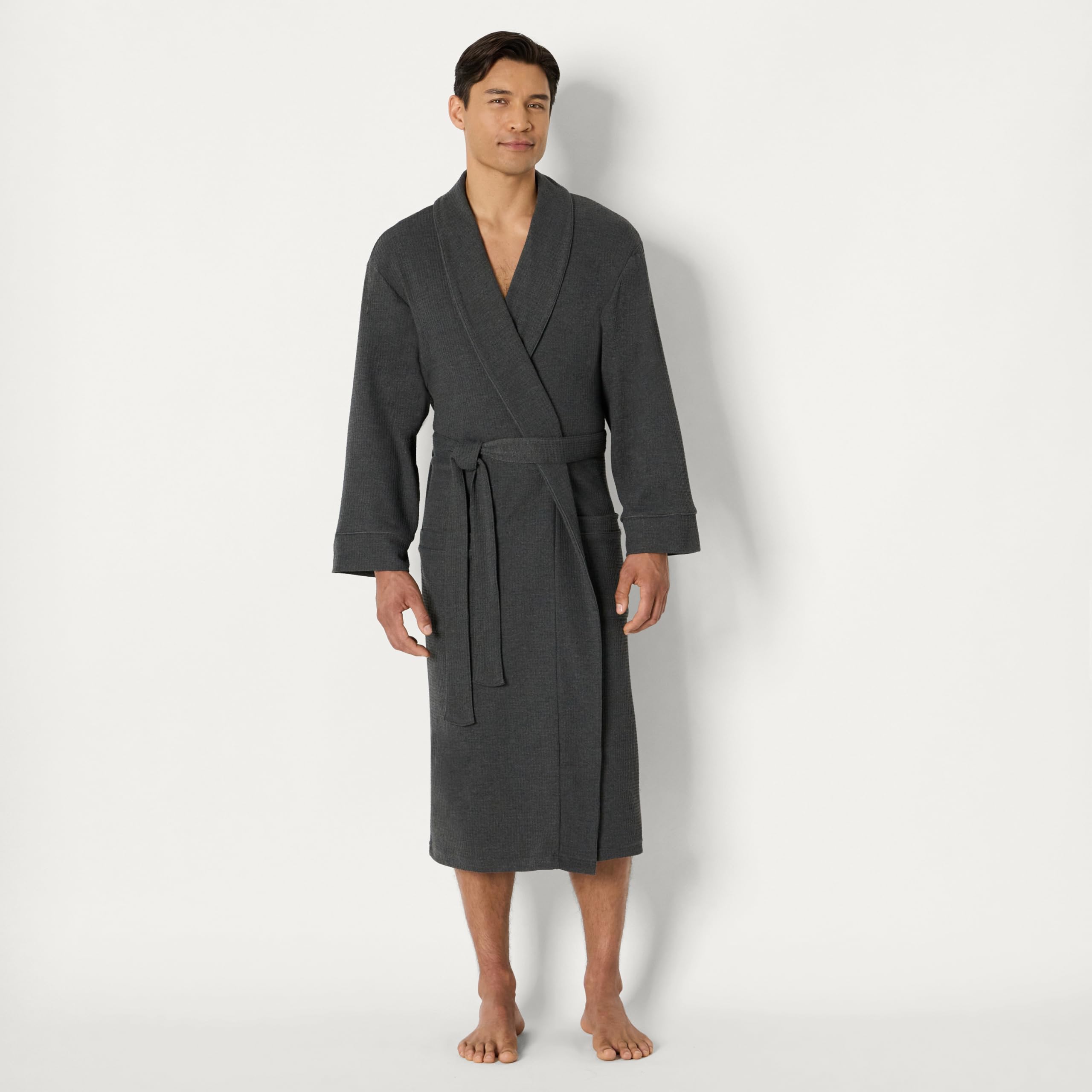 Amazon Essentials Accappatoio Leggero a Nido d'Ape (Disponibile nelle Taglie Big & Tall) Uomo