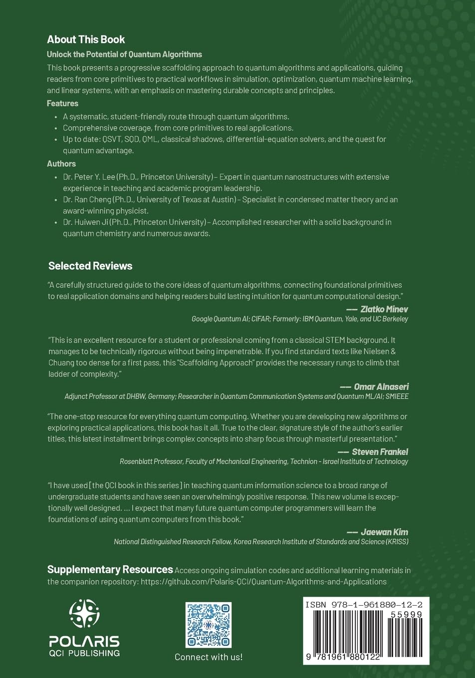 Quantum Algorithms and Applications: A Scaffolding Approach (Vol 1)