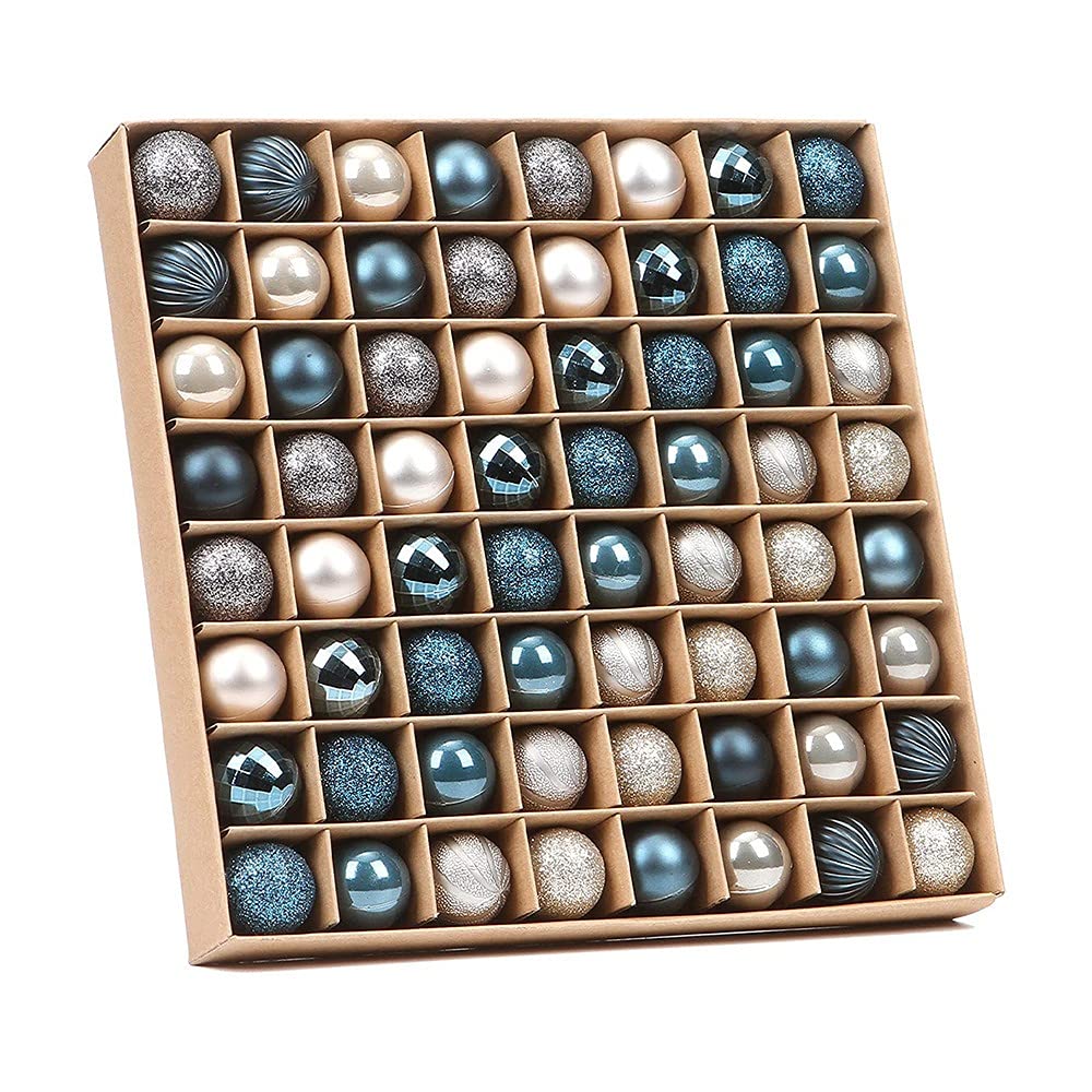 64 Pcs Christmas Ornaments Balls -