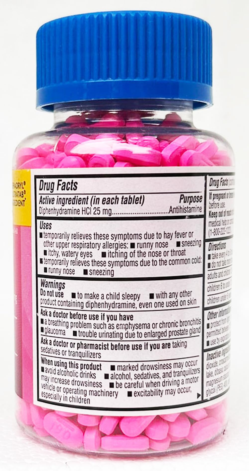 Member's Mark 25 mg Diphenhydramine Allergy (600 Count) — Amazon image 2