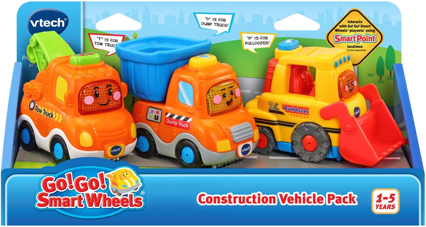 Close-up of Tony the Tow Truck from VTech Go! Go! Smart Wheels