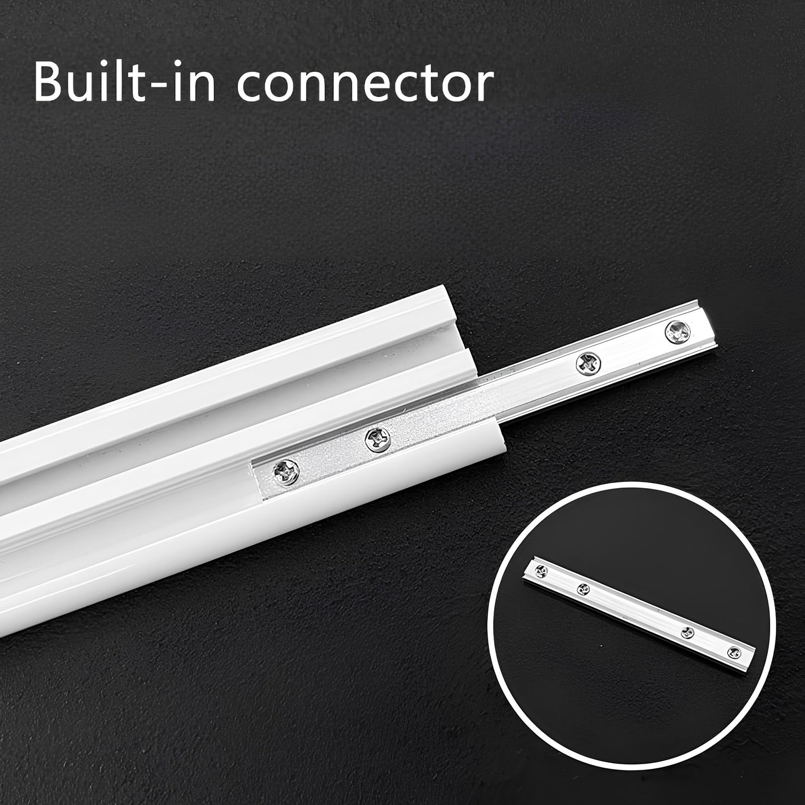 Ultradünne Aluminium-Deckenschiene – leise Gleitschiene für Raumteiler, Duschen, Erkerfenster und Wohnmobile, verstellbar 0,4–6,0 m (Champagner, 330 cm / 10.8ft)