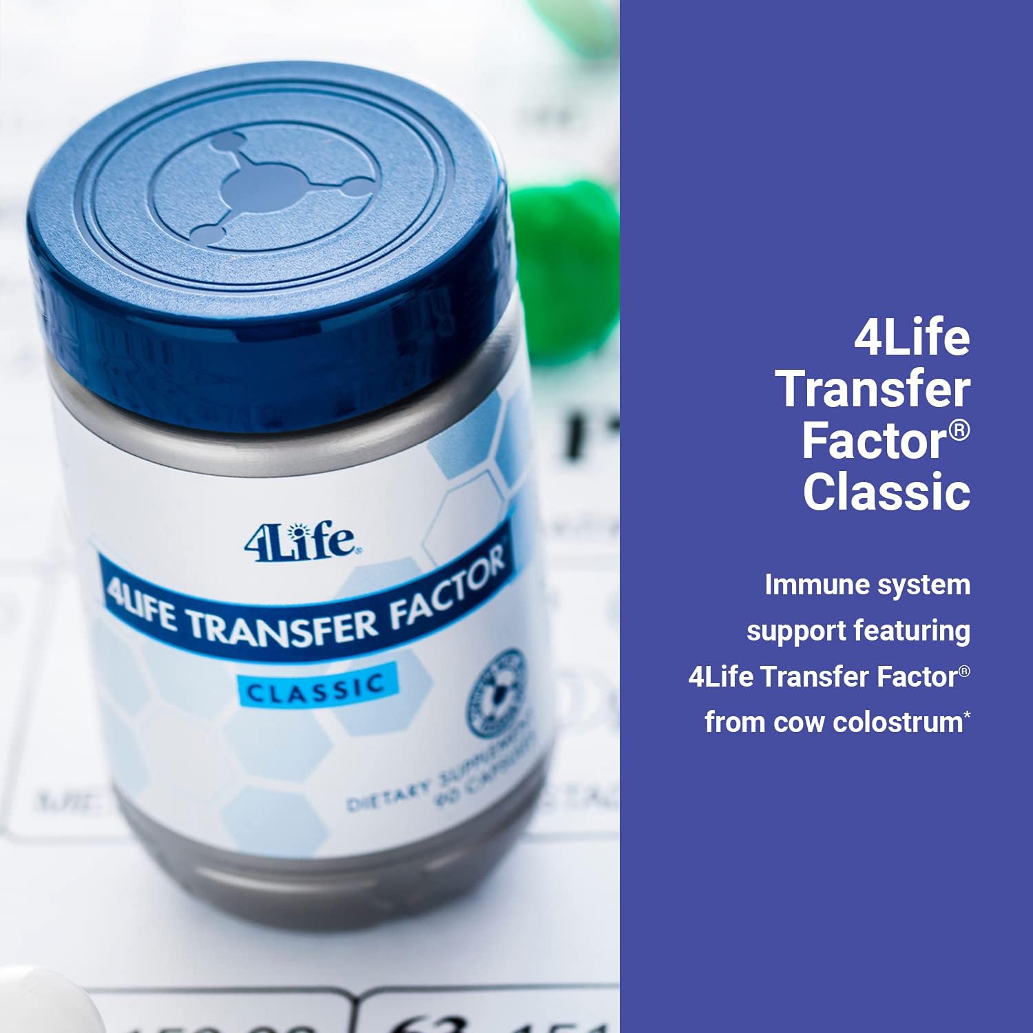 Buy 4life Transfer Factor Classic Immune System Support Featuring 4life Transfer Factor From Cow Colostrum 90 Capsules Online In Uk B000ouy84u