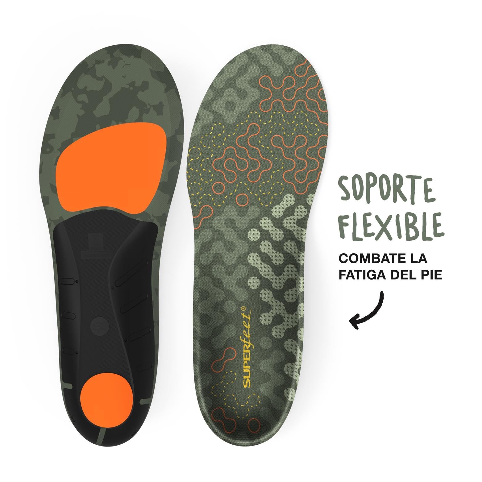 superfeet Adapt Hike MAX, Plantilla Unisex Adulto, Rifle Verde, 42 EU