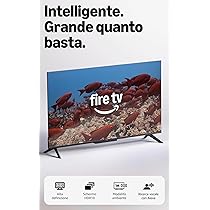 Amazon Fire TV Serie 2 da 32″ (ultimo modello), smart TV HD con telecomando Alexa, streaming veloce, Dolby Audio, modalità ambiente, TV in diretta gratuita