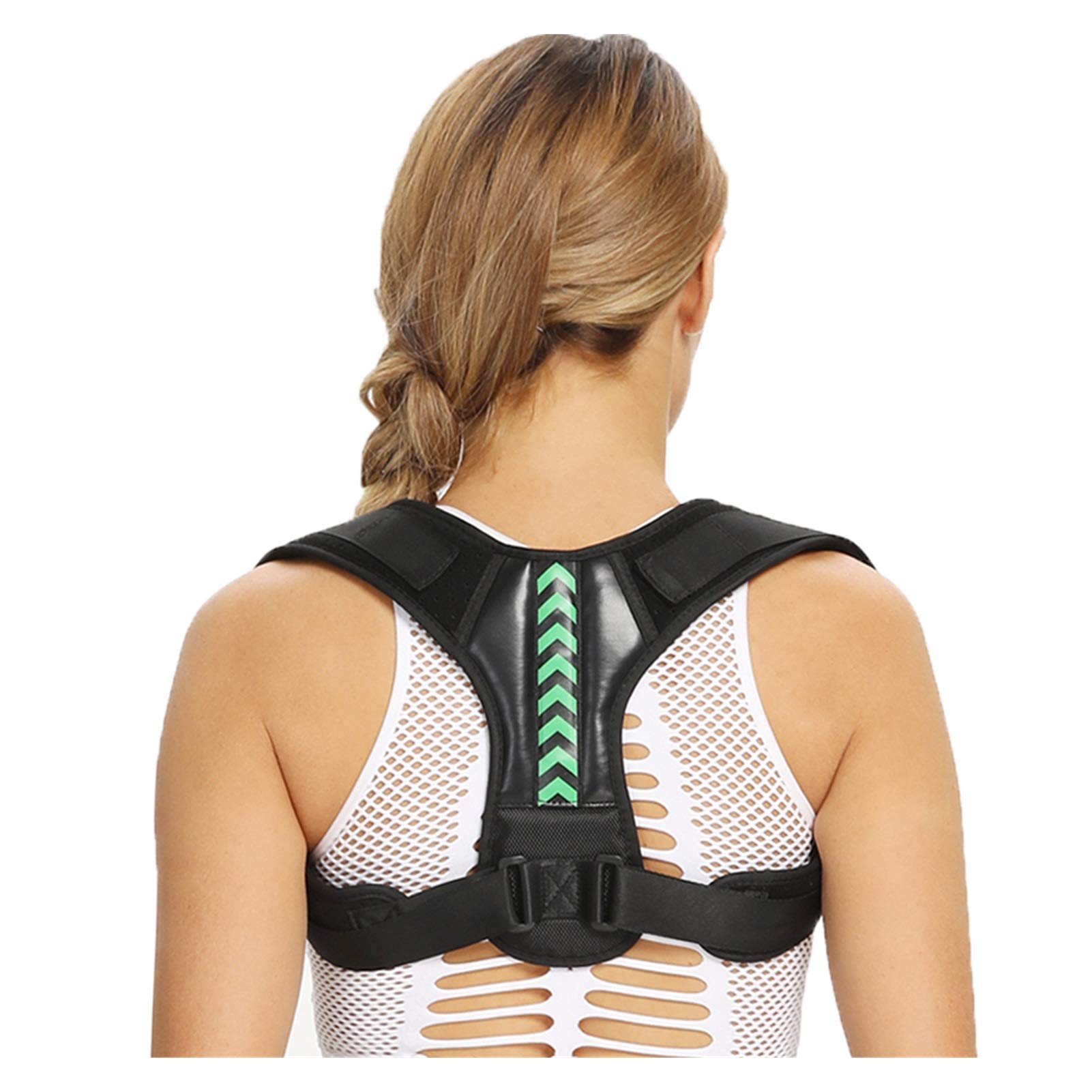 Correttore Posturale Posteriore Regolabile Cintura Clavicola Colonna Vertebrale Uomo Donna Home Office Outdoor Parte Superiore della Schiena Vita Correzione della Postura della Spalla (Color : Arrow,