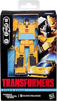 Transformers Studio Series The The Movie Sunstreaker Deluxe Class 11-cm Converting Action Figure, Robot Toys for Ages 8+