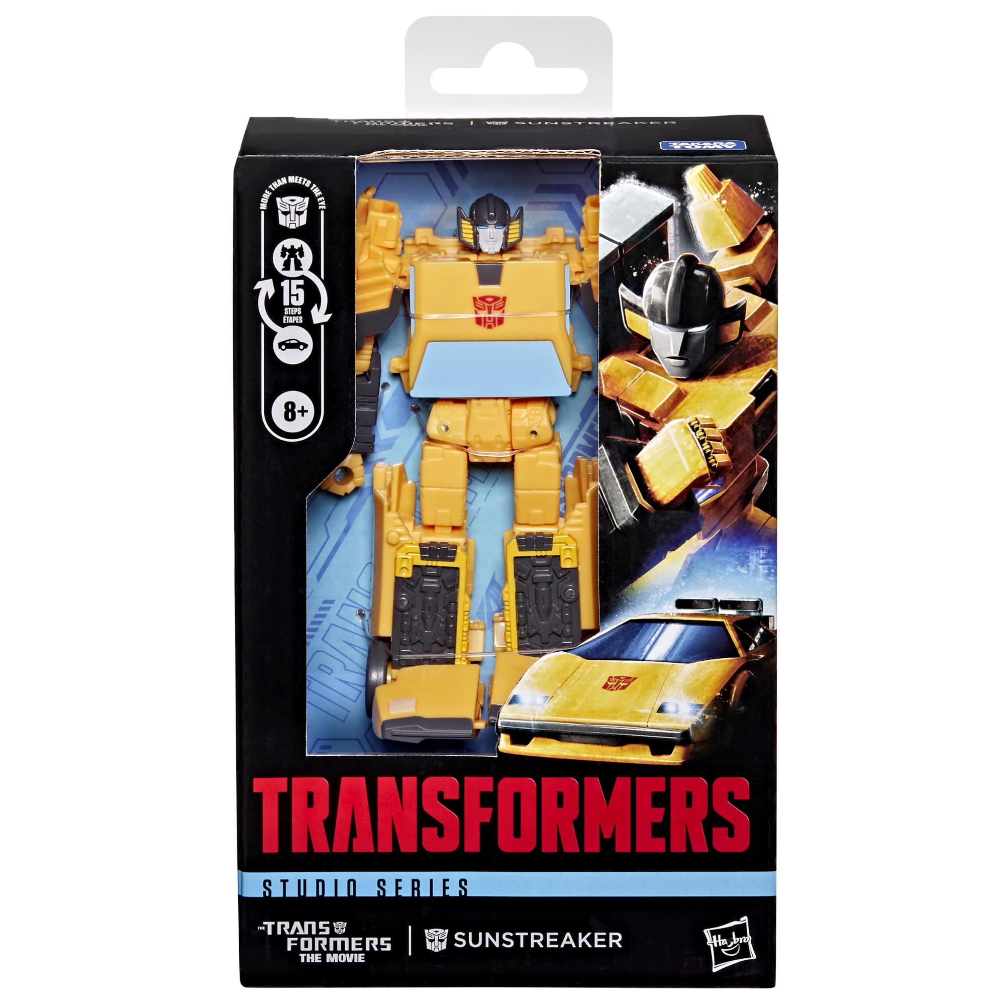 Transformers Studio Series The The Movie Sunstreaker Deluxe Class 11-cm Converting Action Figure, Robot Toys for Ages 8+ - Image 2